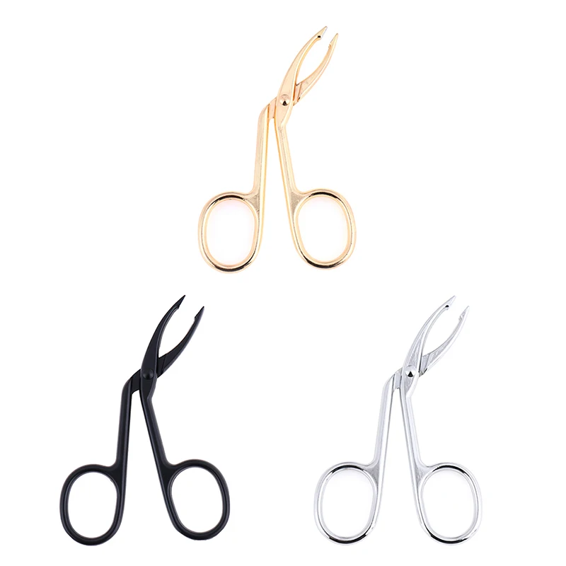 Eyebrow Tweezers Face Hair Removal Scissors Cosmetic Trimmer Eyelash Clipper
