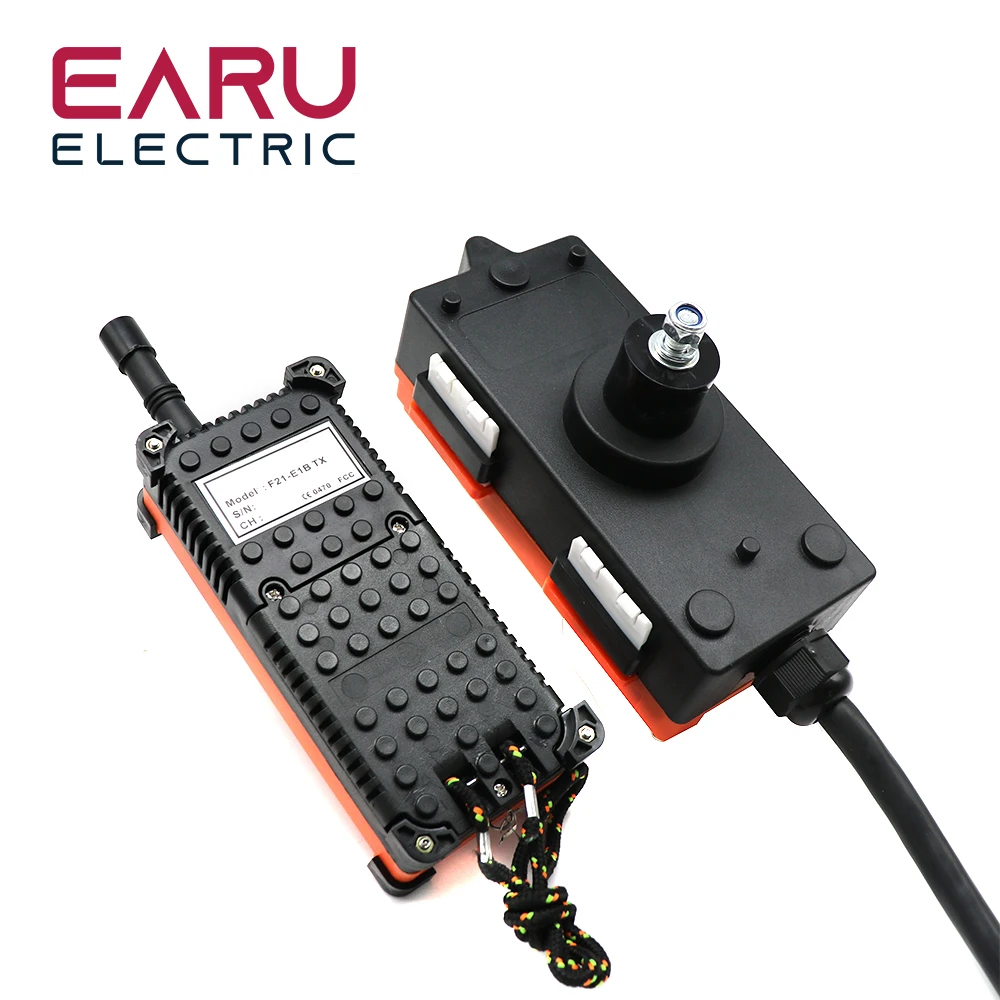 220V 380V 110V 12V 24V Industrial Remote Controller Switches Hoist Crane Control Lift Crane 1 Transmitter + 1 Receiver F21-E1B