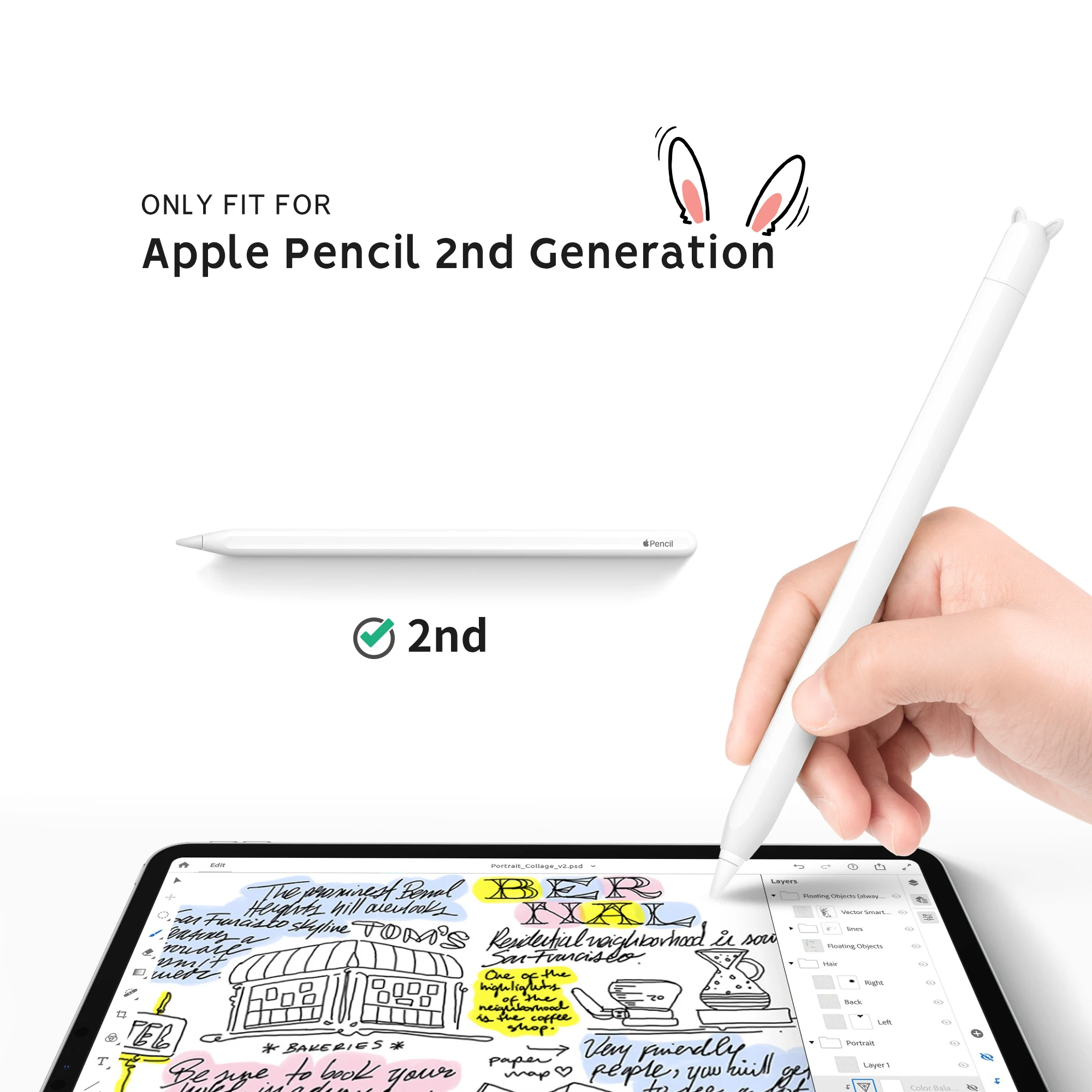 Soft Silicone Sleeve Apple Pencil Case for Apple Pencil 1st 2nd Pro  Generation, iPad Touch Screen Pen Protective Nib Cover Acce