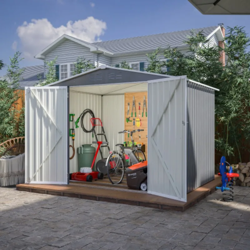 

8 X 6 футов наружные водонепроницаемые навесы для хранения садовых инструментов с металлической основой и напольной рамой