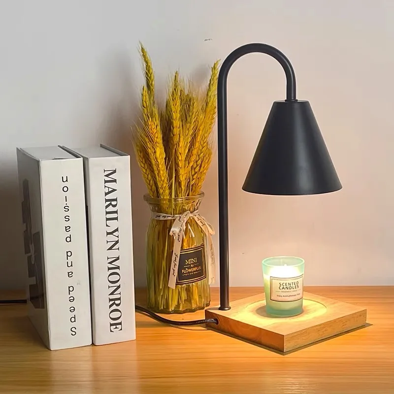 

Scandi Scented Wax Melter Lamp - Dimmable Mood Lighting for Hygge Bedrooms & Cozy Vintage Decor