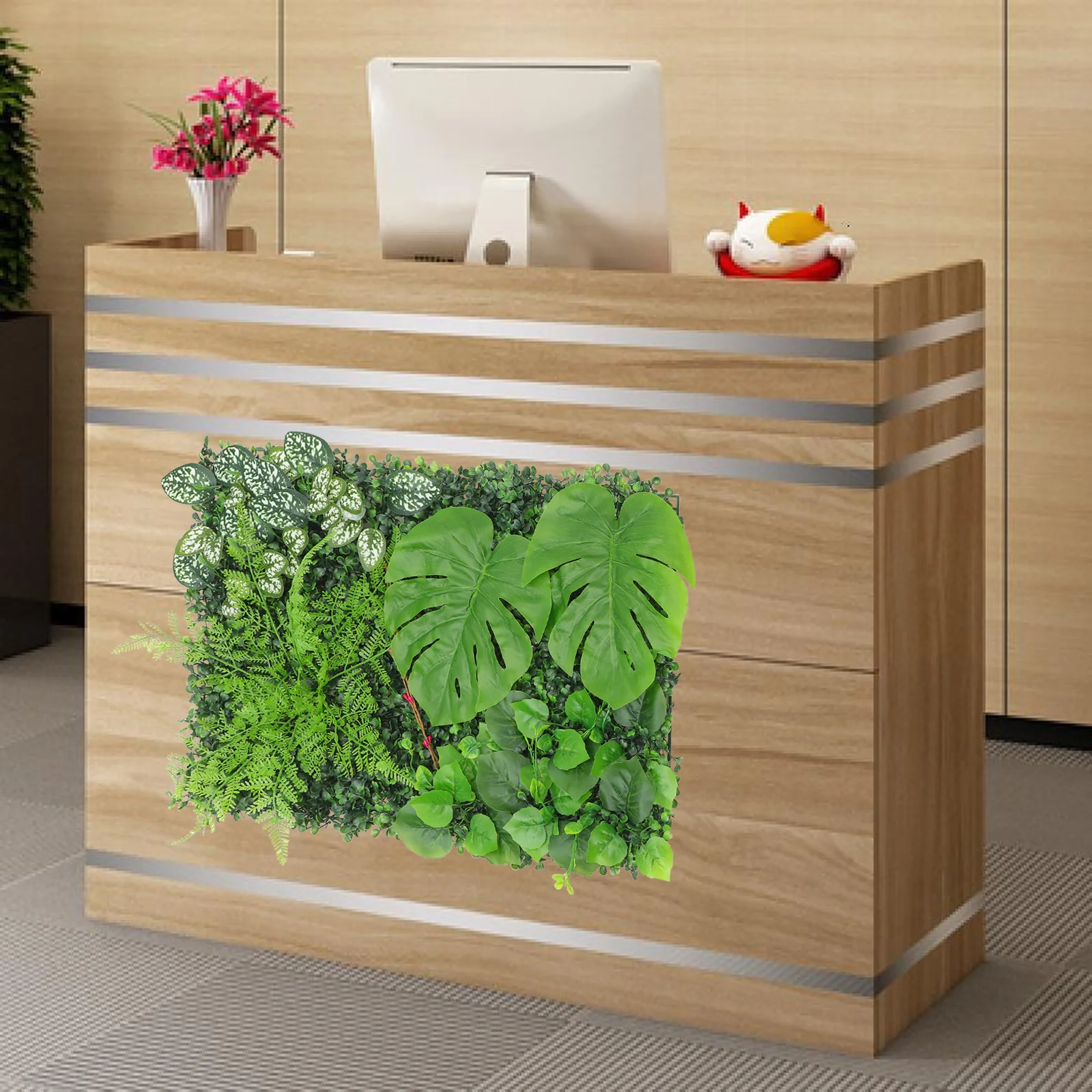 

Artificial Plant Backdrop Backdrop Decor Faux Grass Wall Fence Artificial Plant Panel Gate