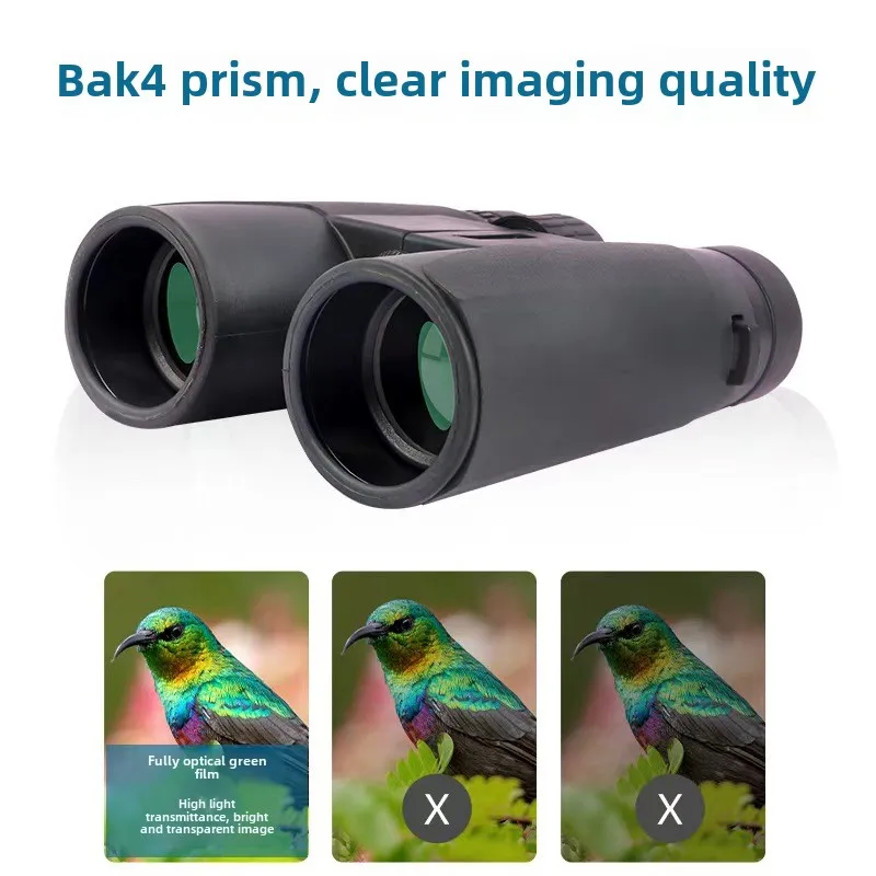 Factory 10x42 Binoculars High Power High Definition Outdoor Travel Birdwatching Glasses Low Light Night Vision Glasses