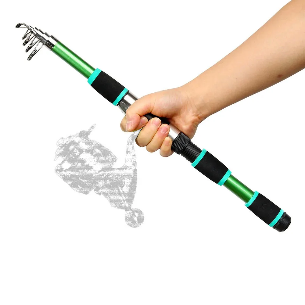 Quality Carbon Fiber Telescopic FRP Lure Fishing Rod 2.7M 2.4M 2.1M 1.8M Spinning Reel Seat Mini Portable Travel Accessories