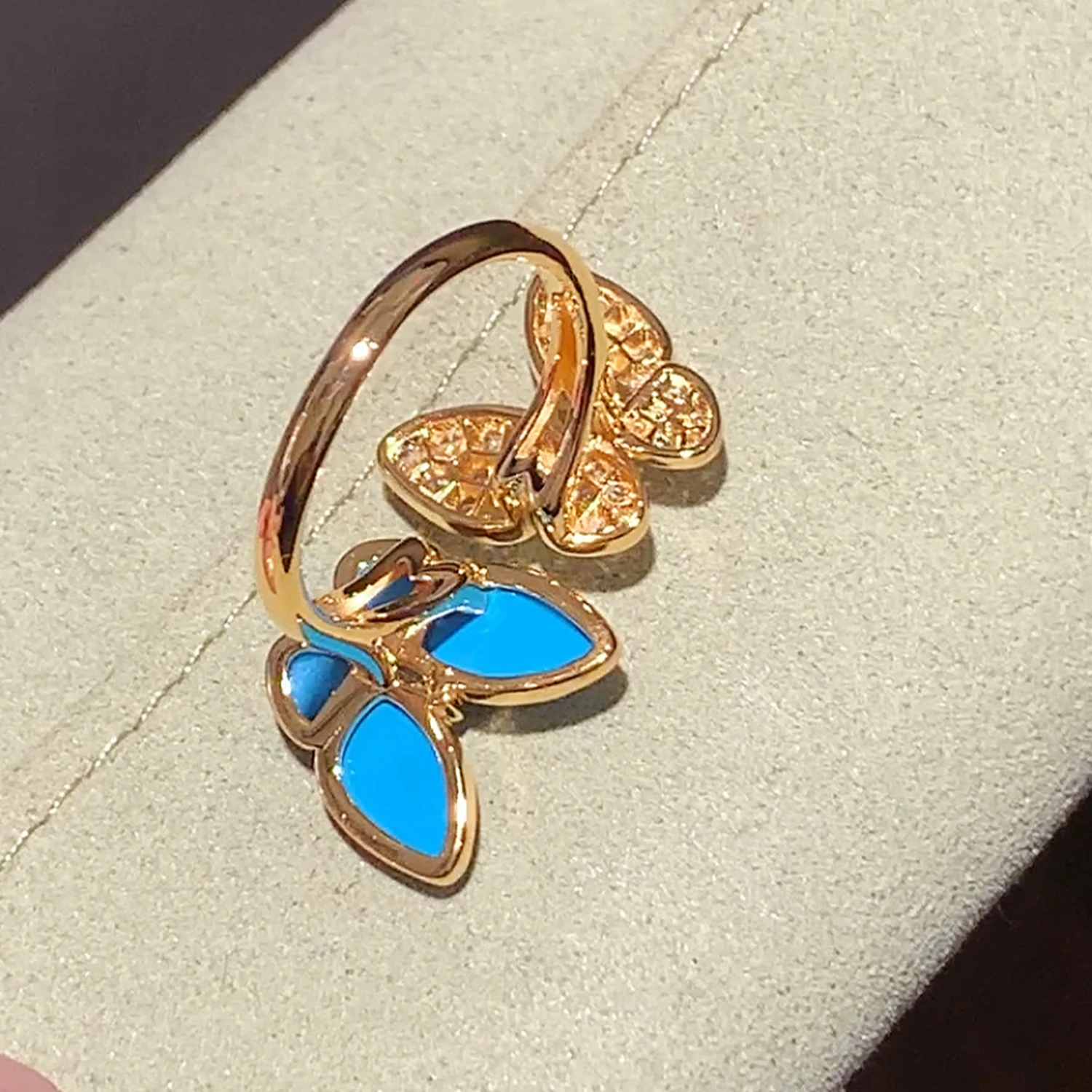 Trendy Real 925 Sterling Silver Rings For Women Gift Blue Turquoise Shape Design 5a Zircon Ring Luxury Fine Jewelry