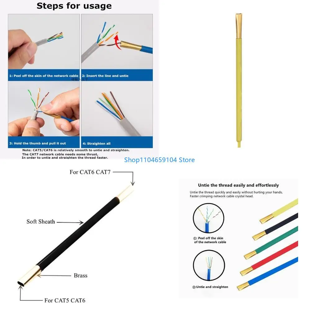 

Networking Tool Cat5 Cat6 Networking Wire Looser Ethermet Cable Looser Separator Twisted Wire Separater Tool