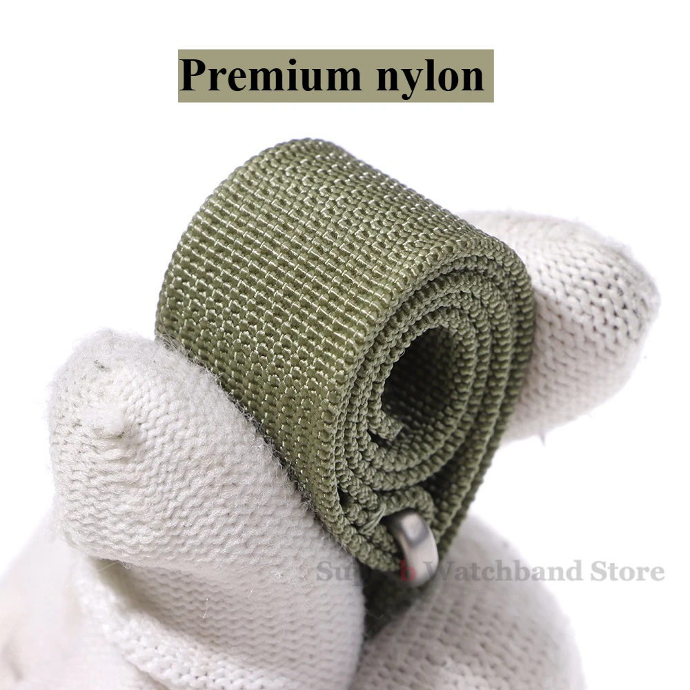 Нейлоновый ремешок премиум-класса для часов Omega 18 мм, 20 мм, 22 мм, ребристый ремешок для Seiko, сменный ремешок для часов из баллистической ткани, аксессуары