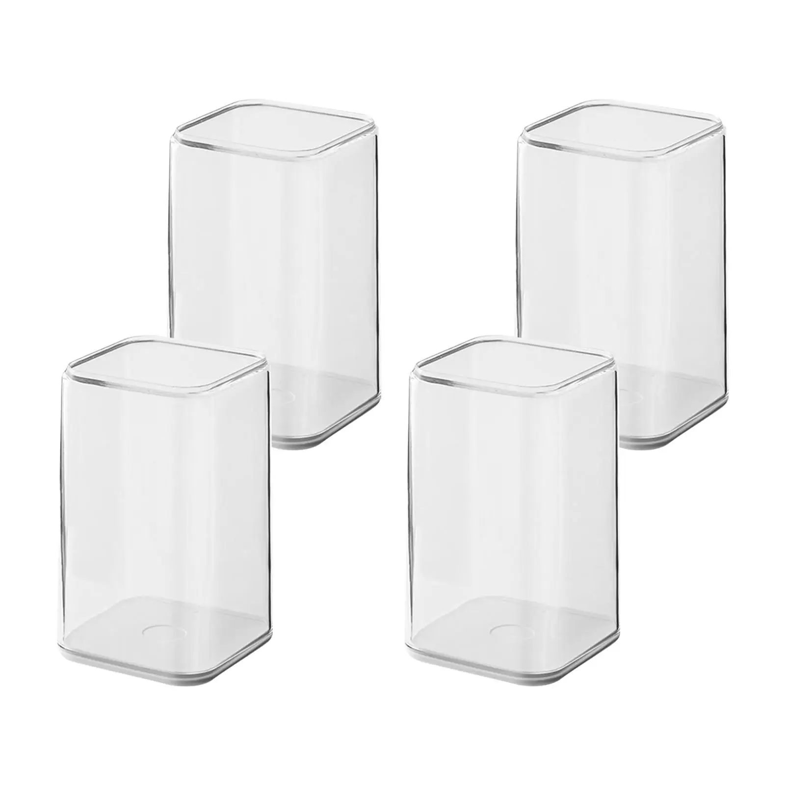4x vitrines de figurines transparentes, organisateur de bureau, conteneur de protection, rangement de cadeaux