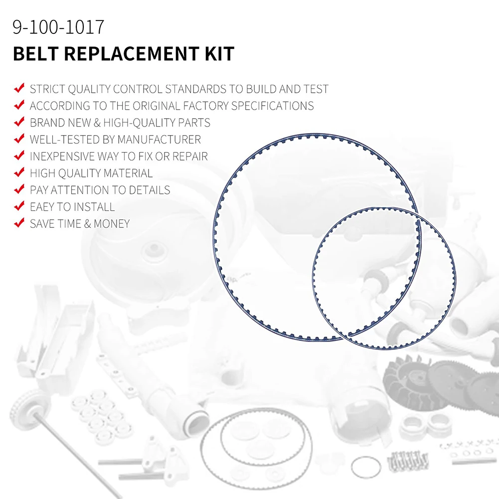 

2 Pcs 9-100-1017 Belt Kit Replacement Parts For Polaris 360 And 380 Pressure Side Pool Cleaners Accessories Cleaning Supplies