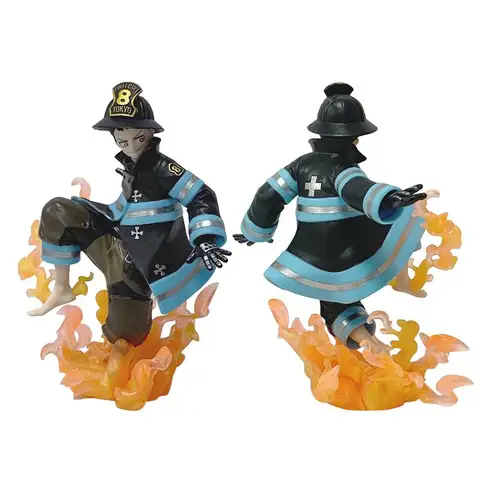 16 cm Fire Force Animefigur Shinra Kusakabe Actionfigur PVC Gk Staty Figur Modellsamling Ornament Rum Skrivbord Leksaker Presenter 8 best sales Fire Force-figur - №7