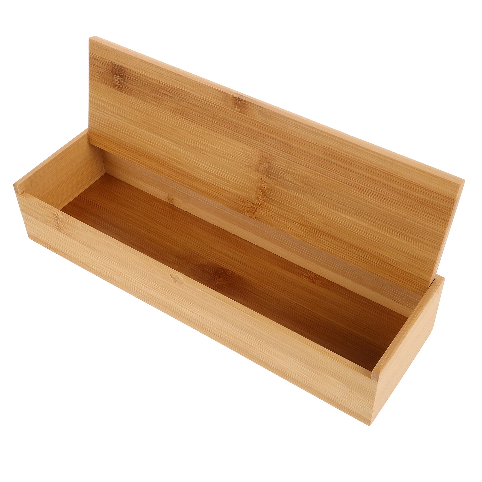 

Chopsticks Box Cutlery Organizer Holder Utensils Drawer Bamboo Storage Case Kitchen Silverware Countertop Travel