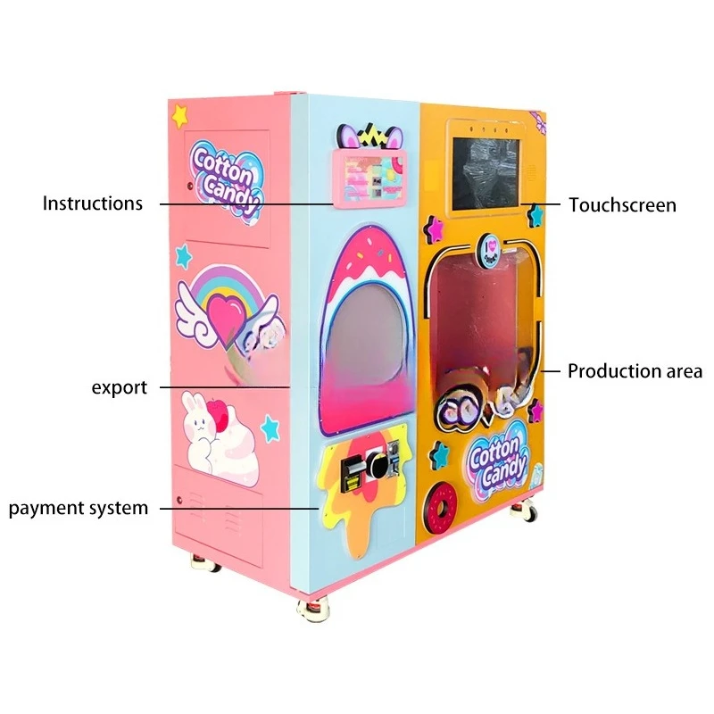 Unmanned self-service intelligent marshmallow machine commercial entrepreneurship scenic spot