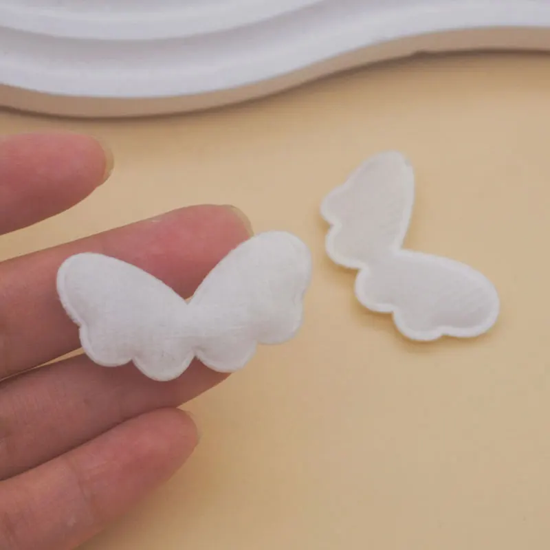 60 Stück flauschige kleine Engelsflügel-Applikationen zum Aufnähen für DIY-Kleidung, Hüte, Näharbeiten, Haarschmuck und Dekoration. – Detail 5