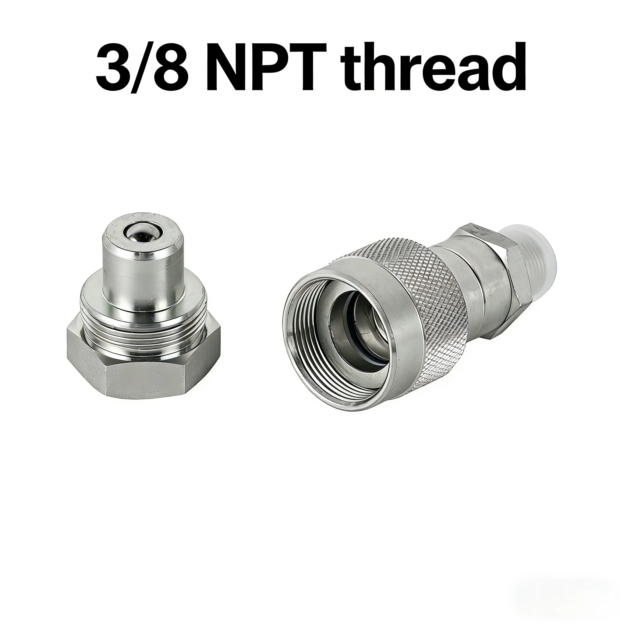 

Комплект гидравлических быстроразъемных соединений ISO-14541 с резьбой 3/8 NPT для промышленного использования - набор фитингов для быстрого подключения и отключения