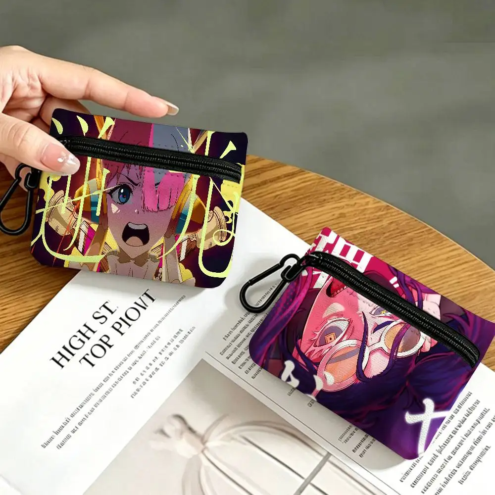 Singer Ado Oxford Cloth Zipper Coin Purse Portable Hanging Key Pouch Organizer For Travel Cosmetic Bag