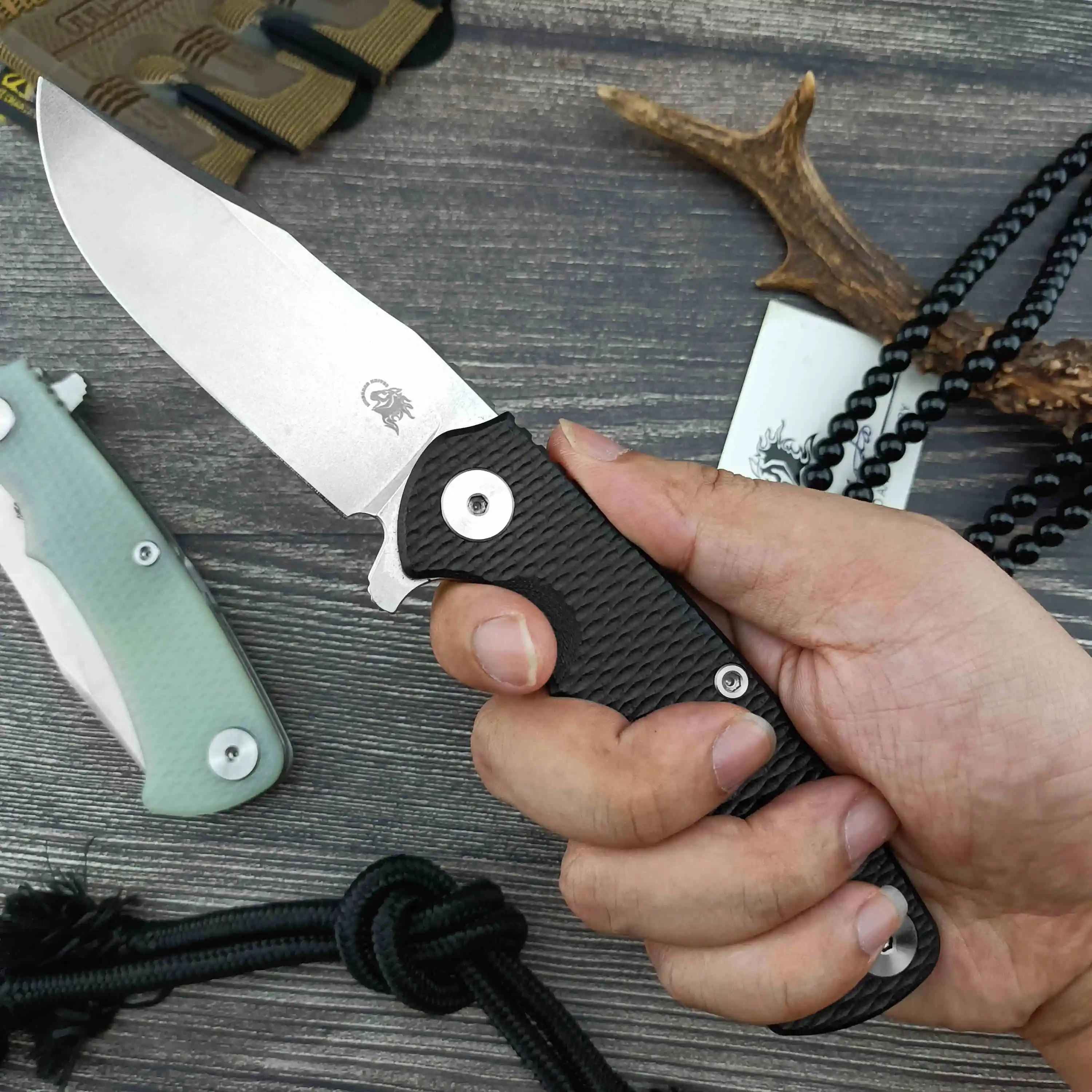 Rick Hinderer XM18 Jackknife D2 blade G10 Handle Outdoor Tactical Hunting self-defense knife EDC camping hiking tool knife