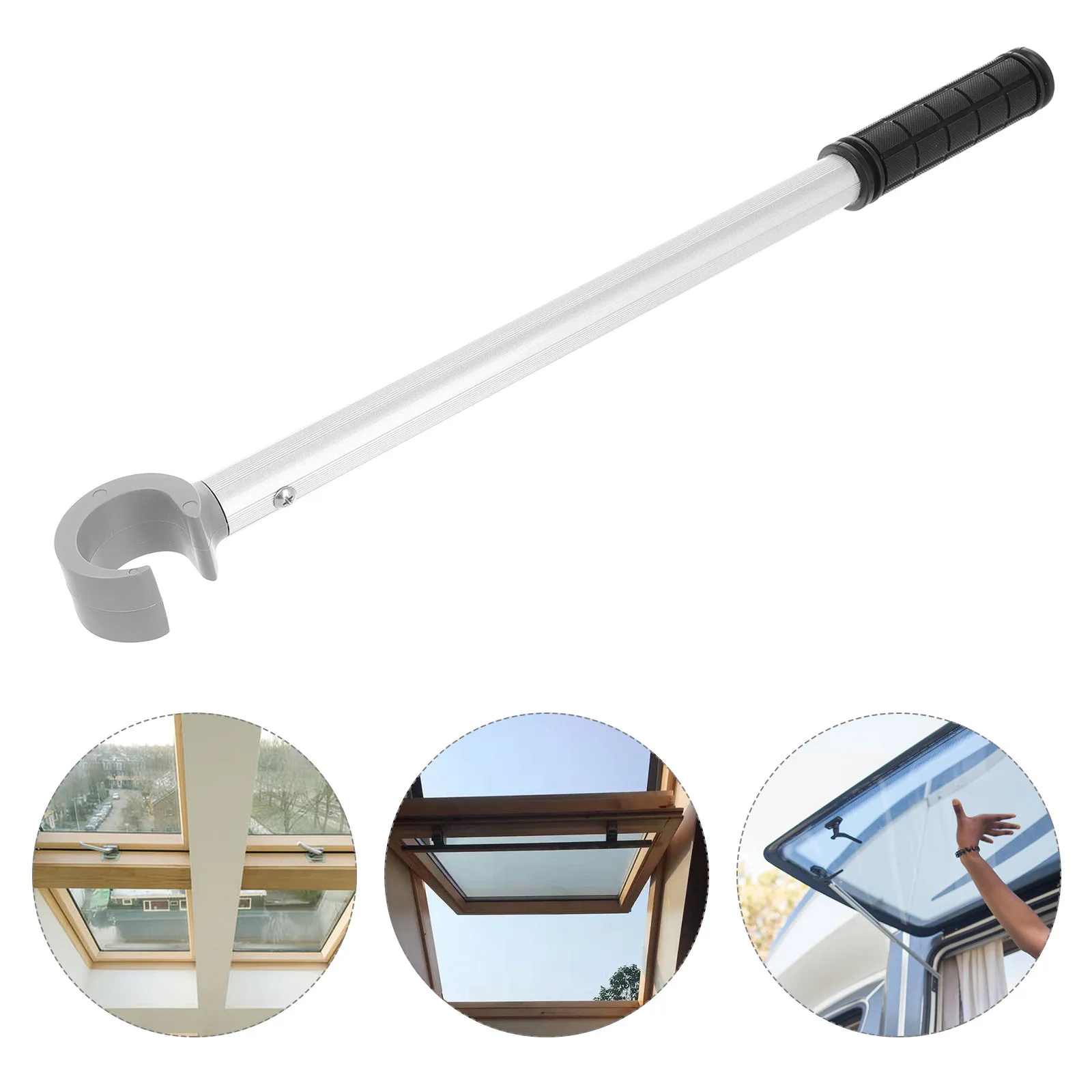 

Window Pull Rod Heavy Duty Long Handle Blind Curtain Open Tool Cordless Push Pull Rod Lightweight Blind Shade