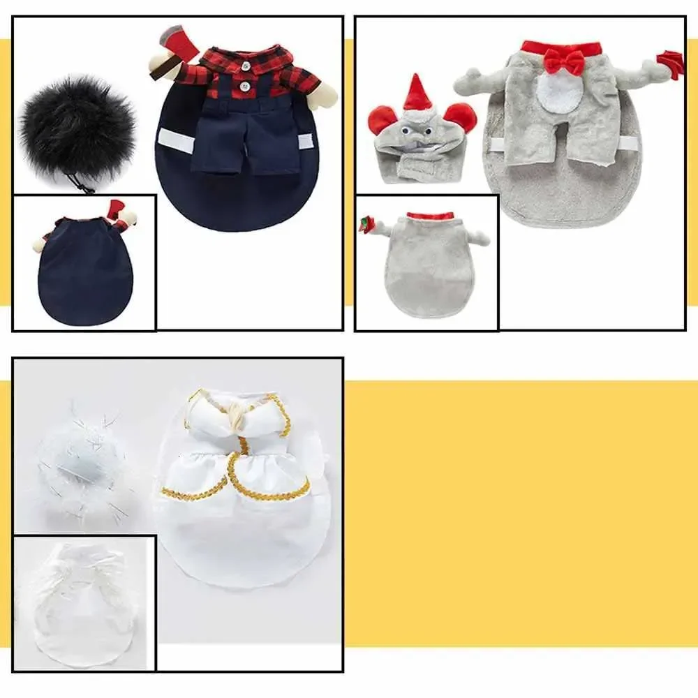 ชุดแฟนซีฮาโลวีนสำหรับสัตว์เลี้ยง พร้อมหมวก สำหรับสุนัขและแมว ชุดน่ารักตลกๆ สำหรับงานปาร์ตี้ คอสเพลย์ ถ่ายรูปวันหยุด เสื้อผ้าสำหรับลูกสุนัขและลูกแมว