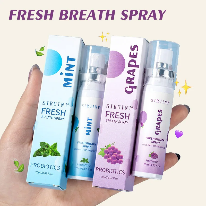 Fruit Flavored Oral Spray 20ml Fresh Breath Probiotic Mouth Freshener For Daily Use Travel On The Go Use