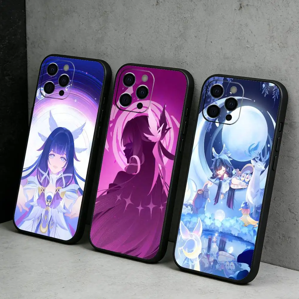 The Maiden C-Columbina-a Phone Case For iPhone17,16,15,14,13,12 Plus,Max Soft Silicone Black Cover