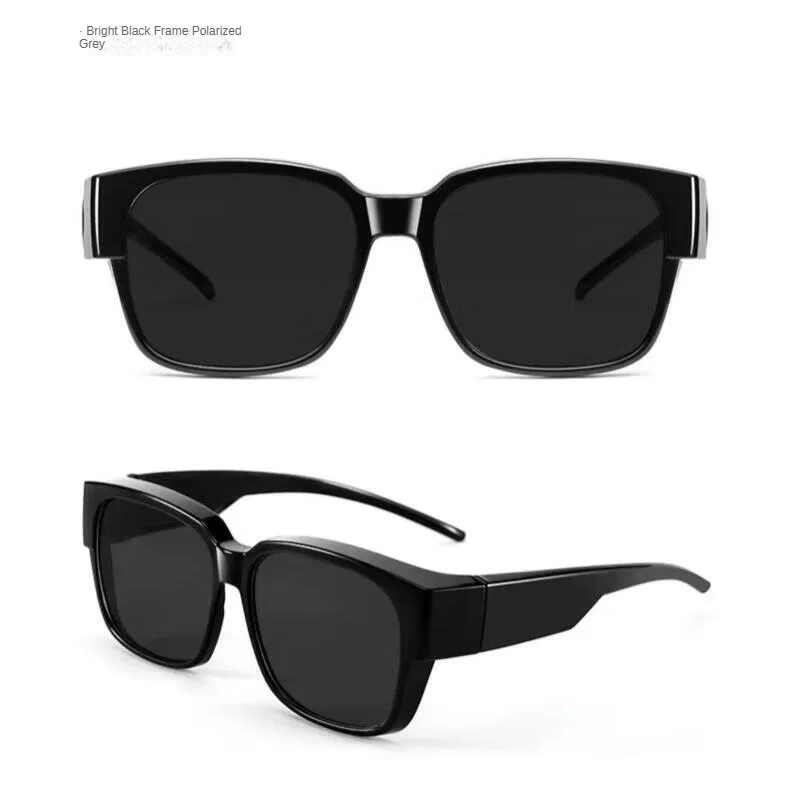 Mirror frame, sunglasses for driving, polarizing, nearsightedness, frame, one lens, dual-purpose, portable sunglasses