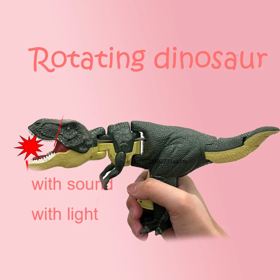 لعبة الديناصورات بندقية الضغط طافوا سوينغ Zazaza ديناصور لعب للبنين ألعاب متململة الإبداعية تلسكوبي هدايا للأطفال