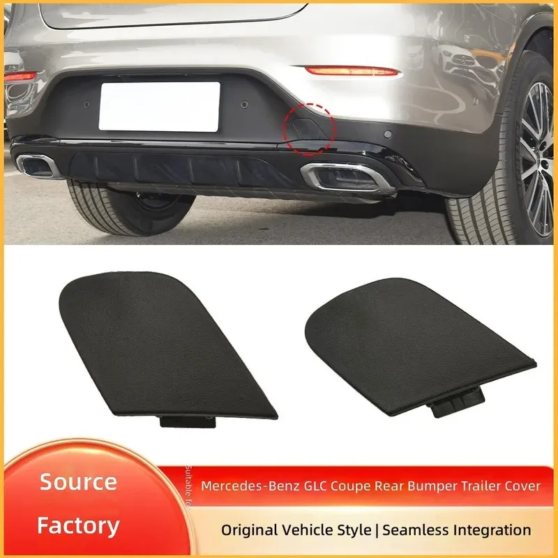 for Mercedes Benz GLC Coupe W253 Rear Trailer Tow Hook Cover 2538858203 Rear Bumper Towing Eye Hole Cap Plug Protector