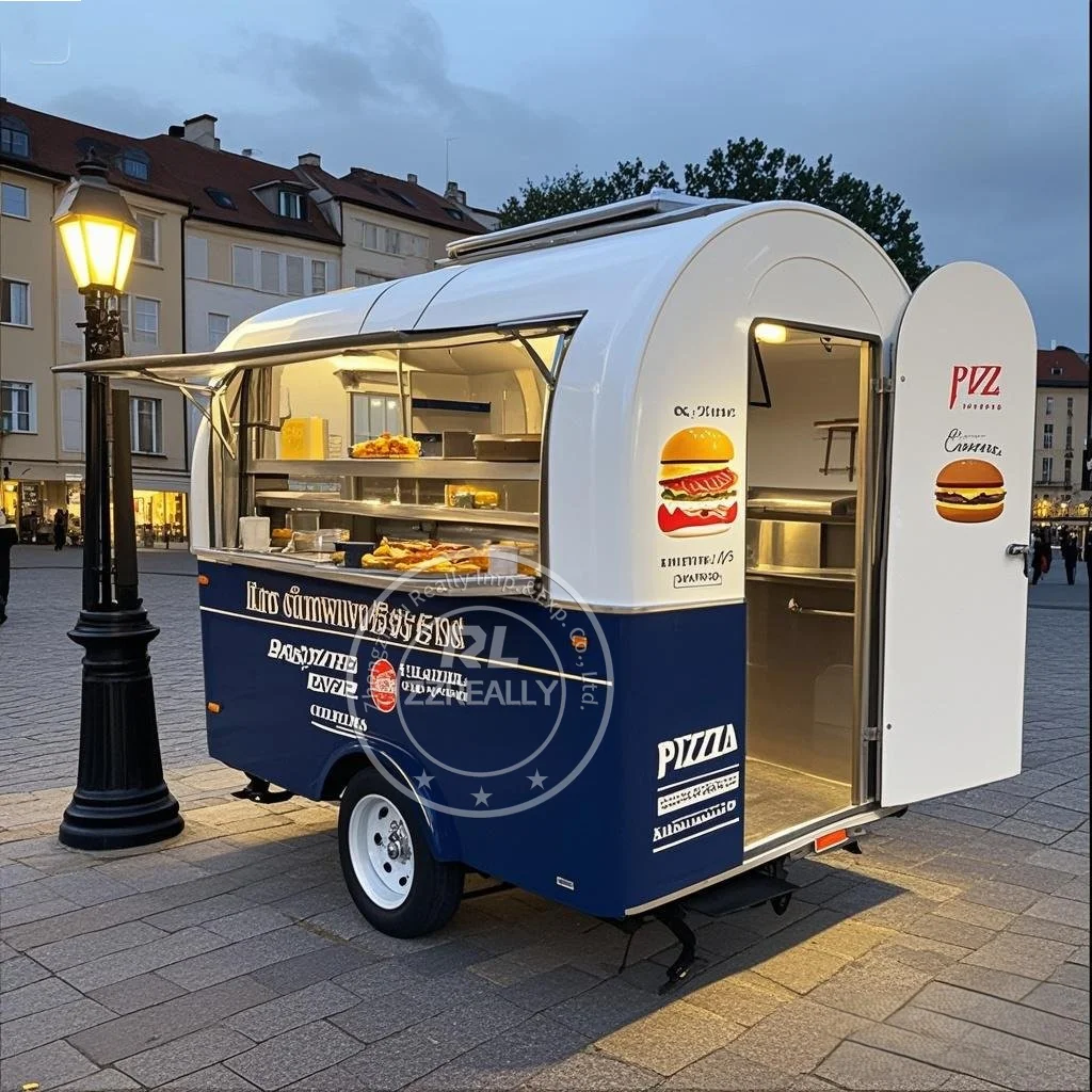 

Грузовик для еды, фургон, хот-дог, тележка для пиццы, мобильная кухня, полностью оборудованный киоск для кофе, мороженого, концессионный прицеп для еды