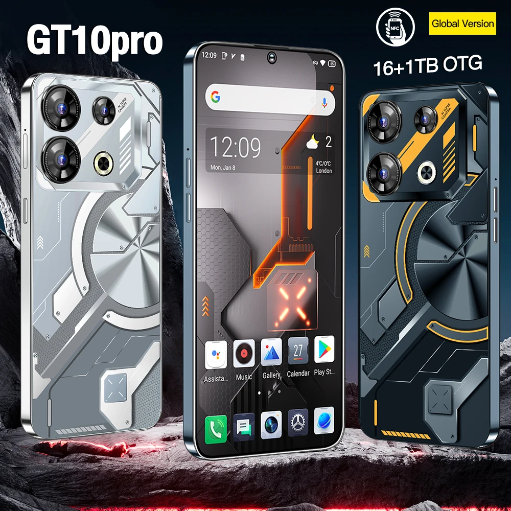 

Best Seller High Quality GT10pro 5G Smartphone 16GB+1TB 8800mAh NFC&OTG Supports Fast Charging Global Version Mobile Phone