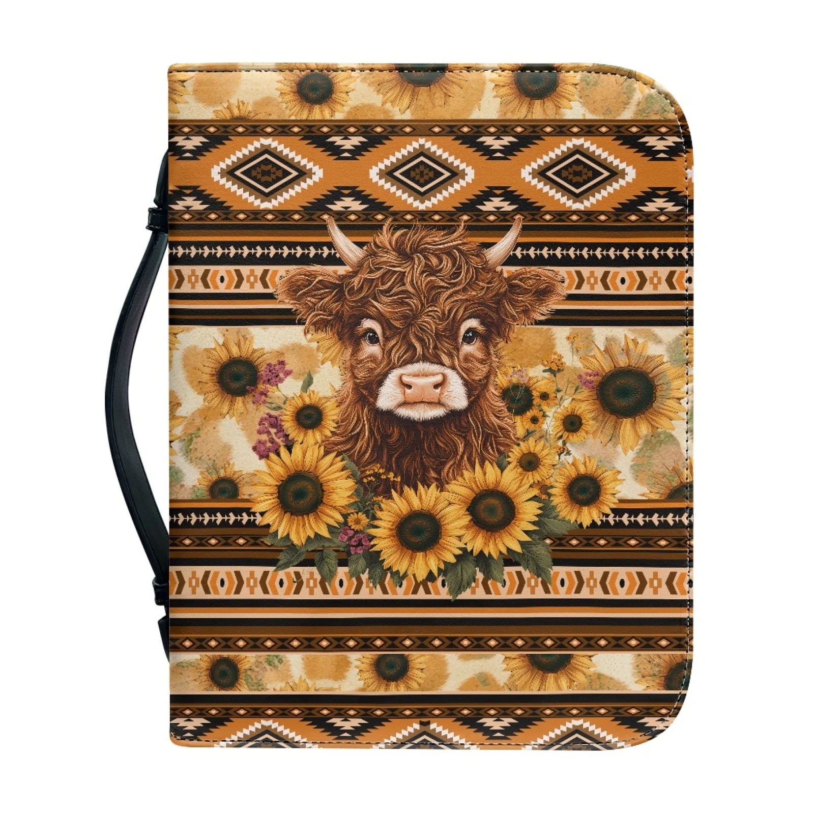 PENSTROLL Cow 2026 Collection Protective Bible Covers for Outdoor Work PU Leather Bible Book Covers