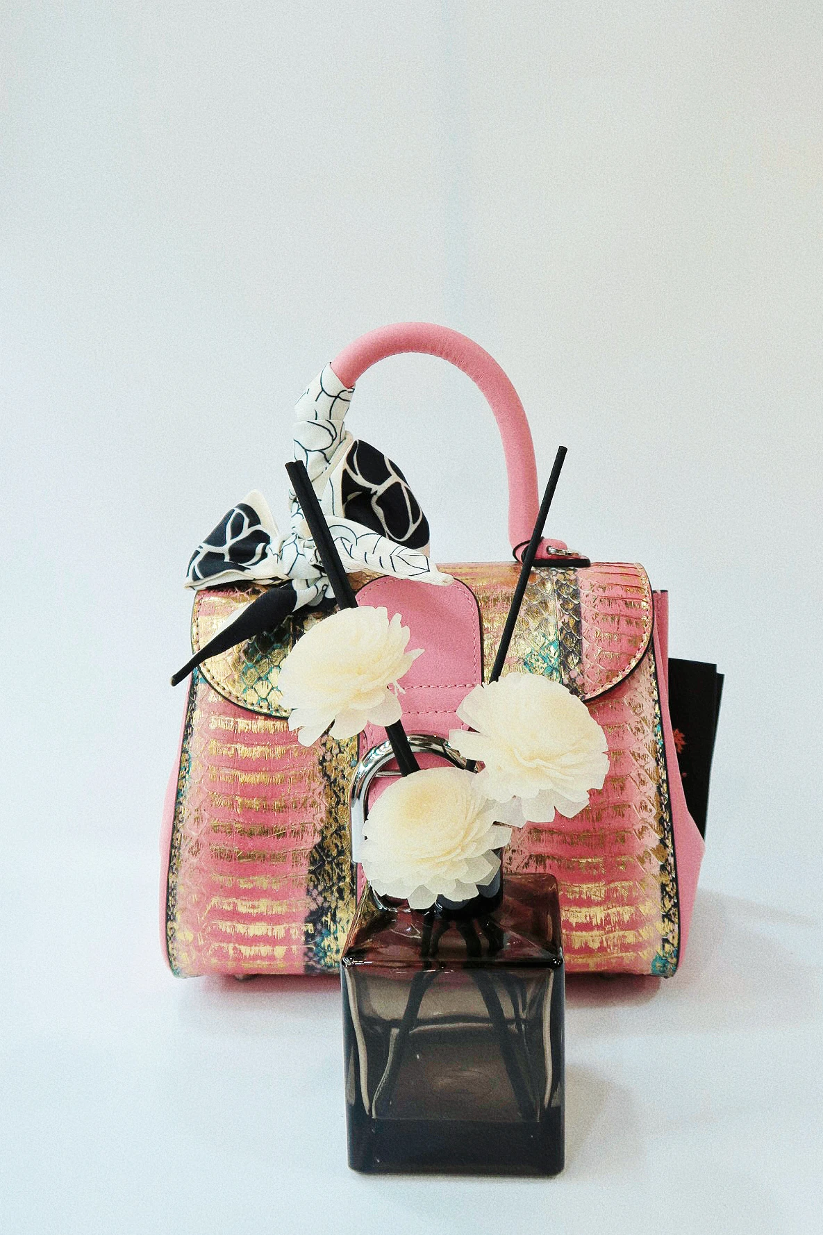 2024NewStyleSummerSpringRealSnakeskinLeatherHandholdCrossbodyWOmen'sBagFemale'sBag