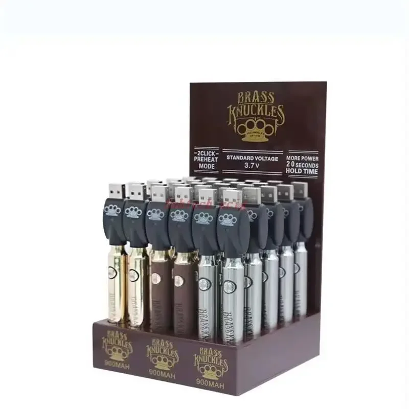 30 قطعة/صندوق عرض BK 900Mah مجموعات البطارية التسخين المسبق بطاريات الجهد المعدلة شواحن USB لخراطيش الموضوع 510 #5