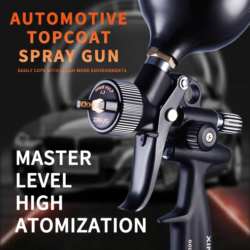 

HVLP New 1.3mm Pneumatic Spray Gun Automotive Sheet Metal Furniture Spray Paint Metal Paint Cover Gloss Paint Coating Tools