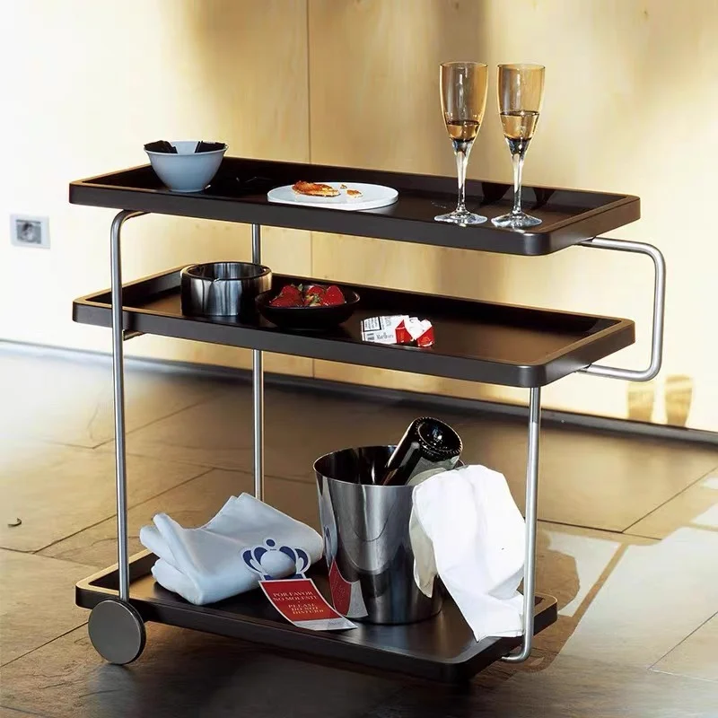 Commercial Tea Stainless steel mobile Wine trolley