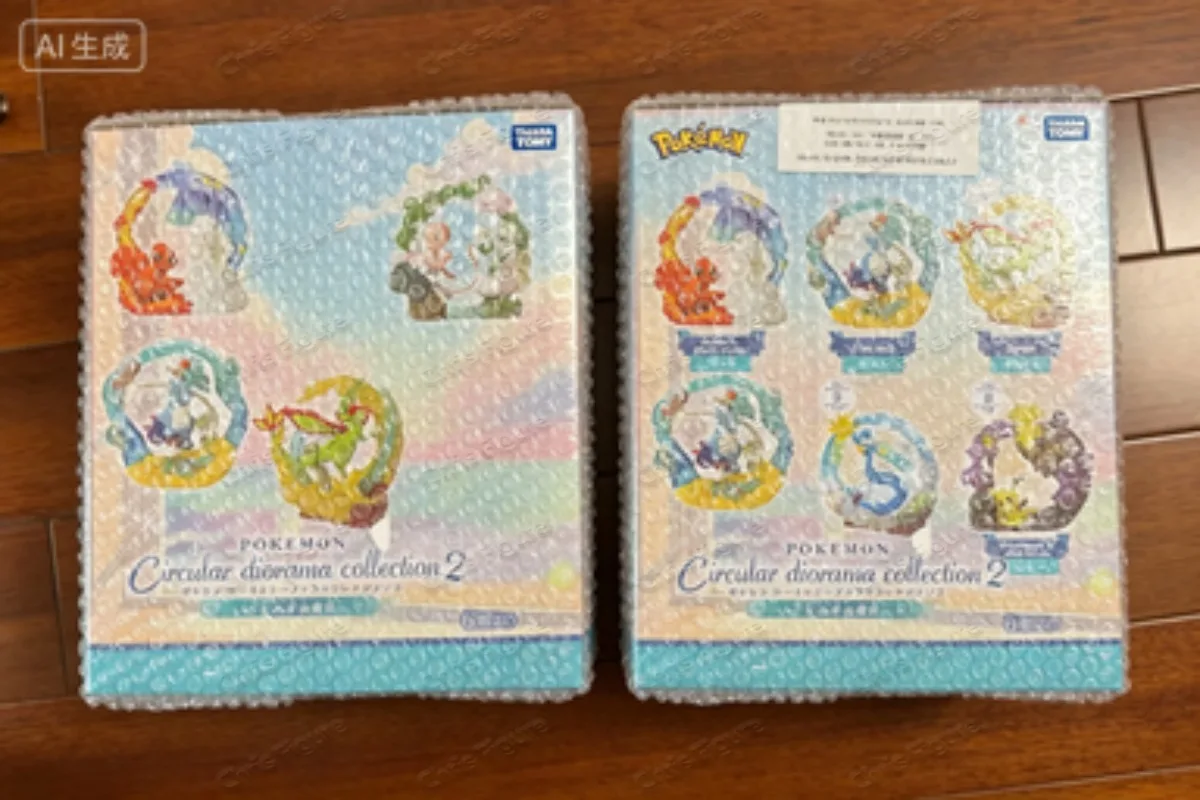 

In Stock Origina Re-Ment Pokemon Best Round Diorama Series 2 Sparkling Action Figure Boutique Collection Gift