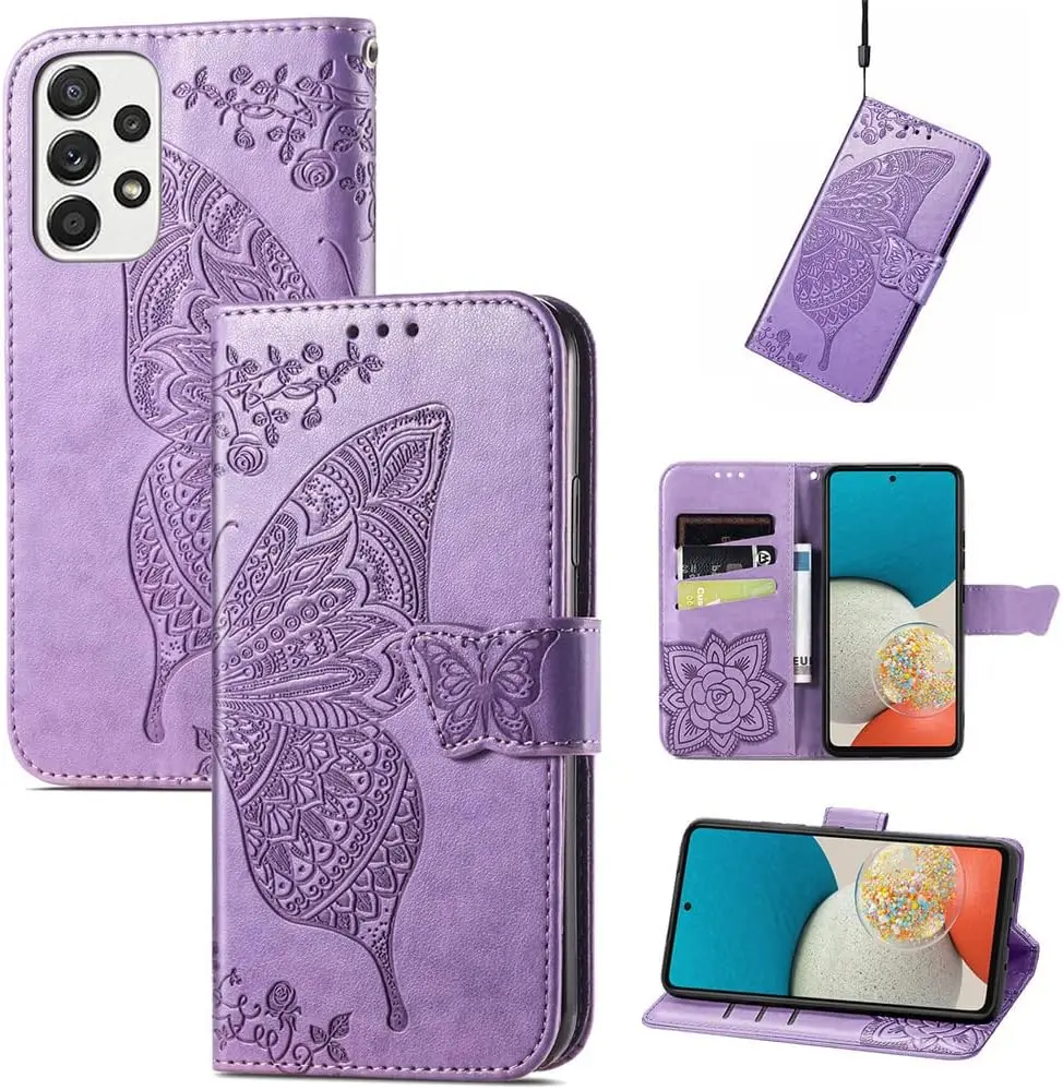 

Compatible with Samsung Galaxy S23 Series 5G Wallet Case for Women, Leather Flip Folio with Kickstand Magnetic and Card Holder