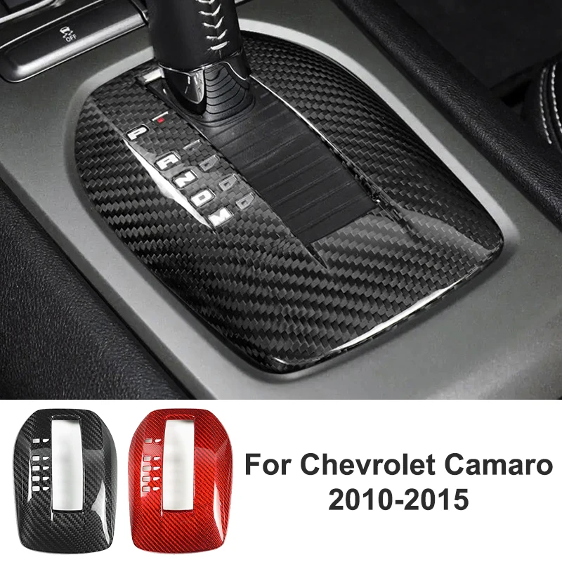 

For Chevrolet Camaro 2010-2015 Car Gear Control Panel Cover Decorative Sticker Carbon Fiber Interior Modification Accessories