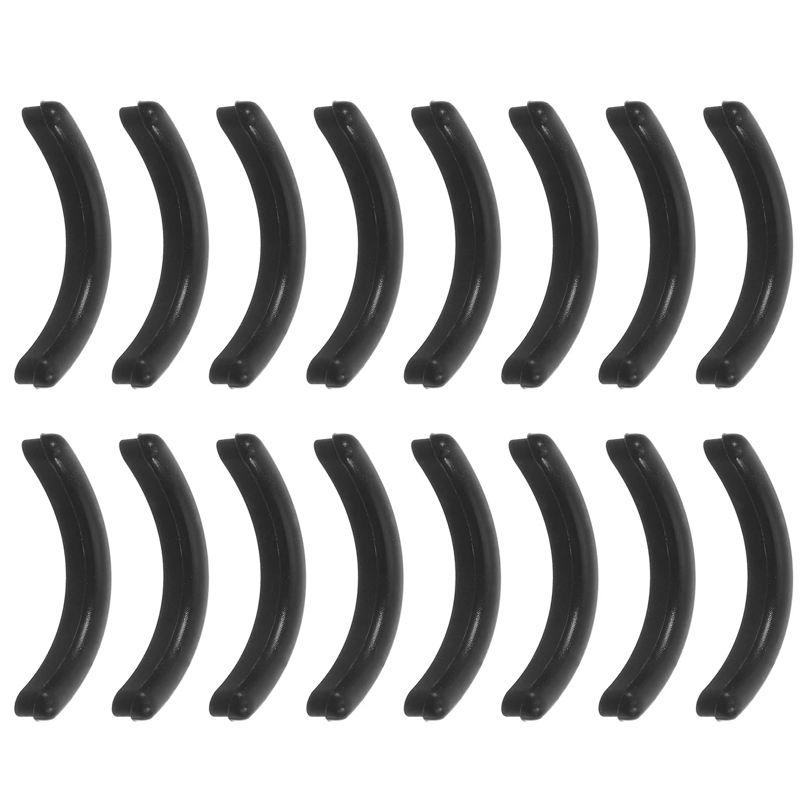 

16pcs Black Silicone Refill Pads For Eyelash Curler Replacement Cushions Soft Washable Eco-Friendly Rubber Eyelash Tools
