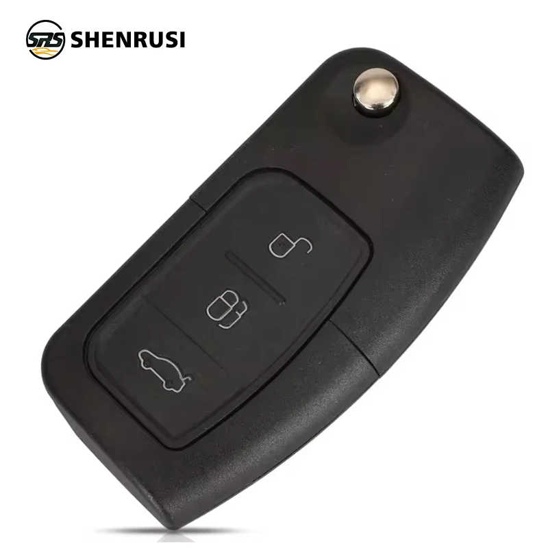SHENRUSI 315/433 MHz 4D63 4D60 Chiave A Distanza Dell'automobile per Ford Fusion Focus Mondeo Fiesta Galaxy HU101 FO21 Lama Veicolo Flip Keys