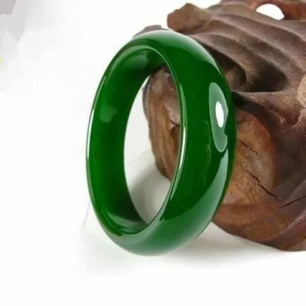 Genuine Green Natural Jade Bangle Jasper Bracelet Charm Jewellery  Fashion Accessories Gemstone Luck Amulet Gifts for Women Men