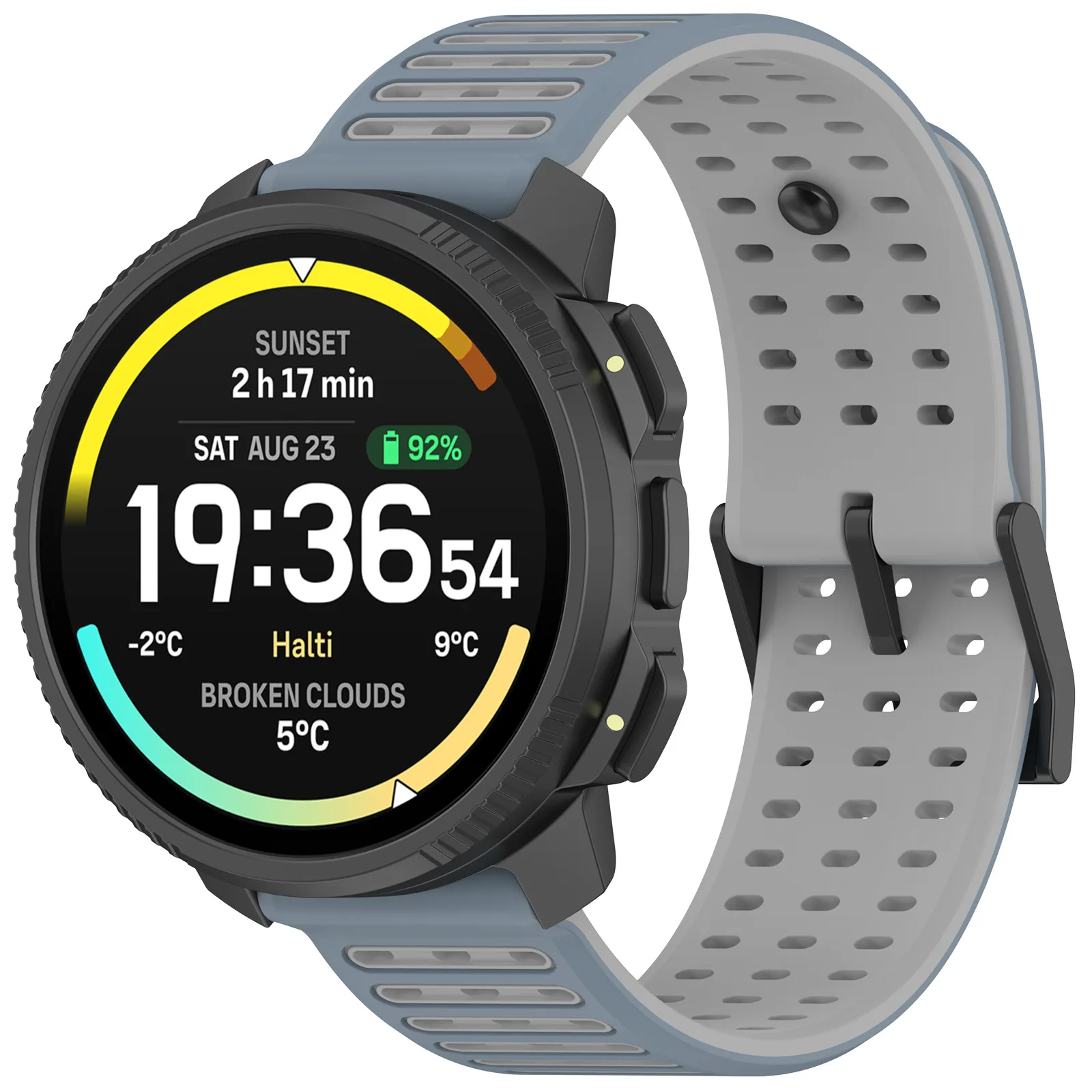 Silikon-Uhrenarmband 22 mm für Suunto Vertical 2/RACE 2 S/Run/Ocean Ersatzband für Suunto 5 9 Peak Pro Armband – Detail 14