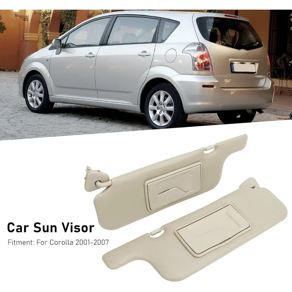 For Corolla F3 2001 2002 2003 2004 2005 2006 2007 Sun Visor Fit Car Sun Shielding With Mirror Sunvisor  sunshades Sunvisors