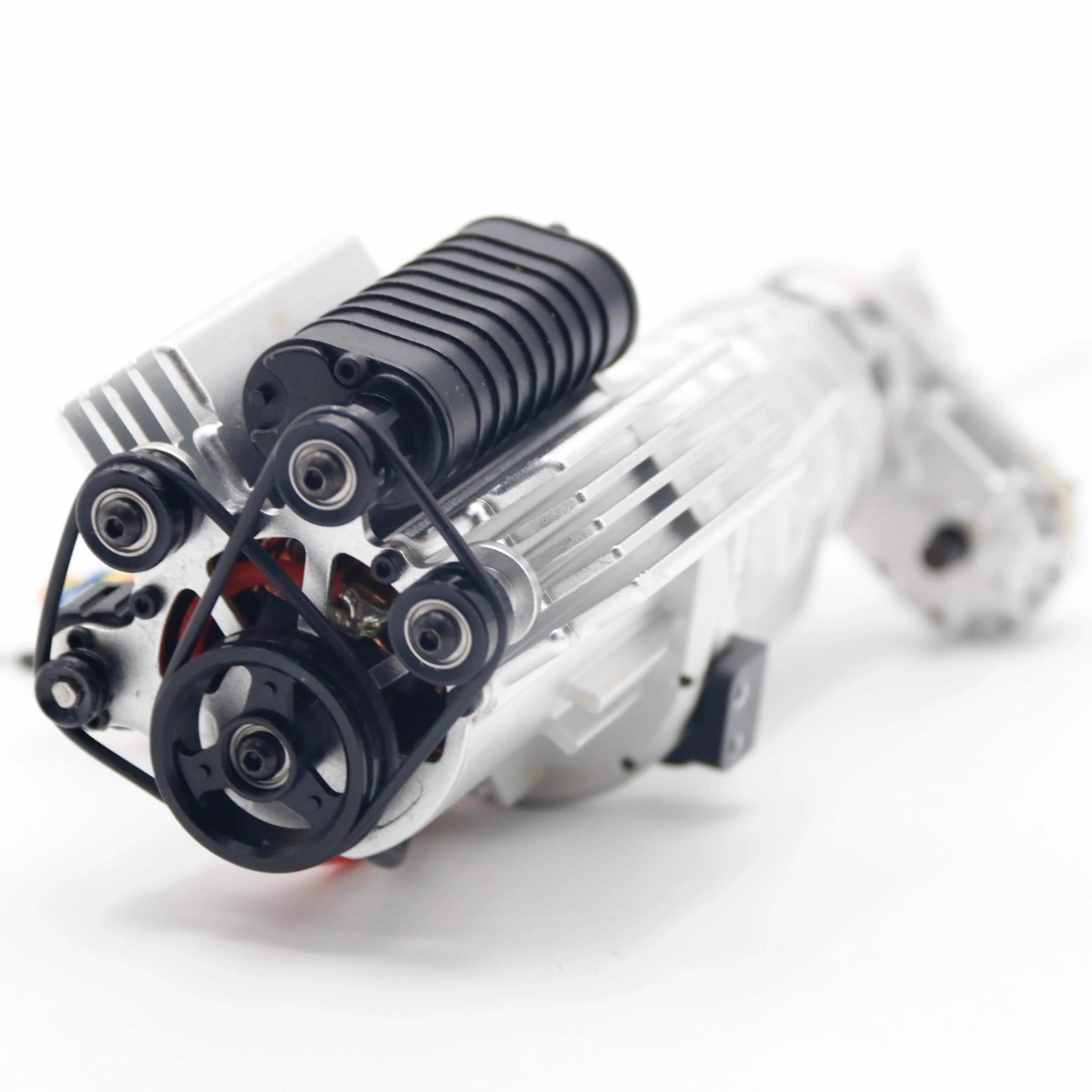 JDM-138 simulierter Metallmotor, Sekundgeschwindigkeitsgetriebe-Kit für 1:10 Rc-Auto, Offroad-Kletterauto, Pickup-Truck, Modellspielzeug, Autos, Teile