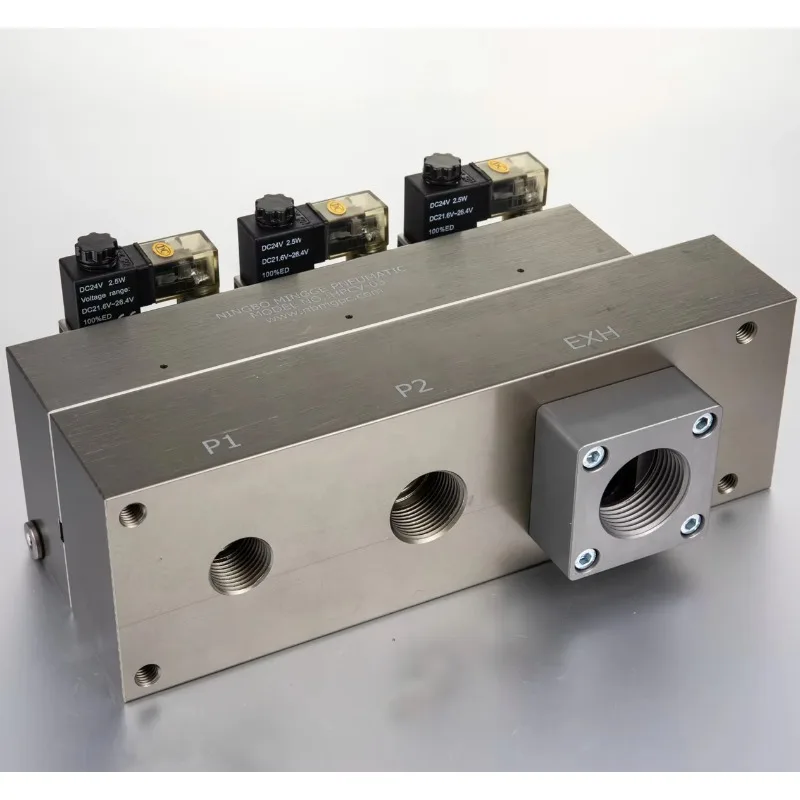 

Custom Bottle Blowing Molding Machine Block Combination Valve High Pressure Solenoid Valve Manifold HPCV-03