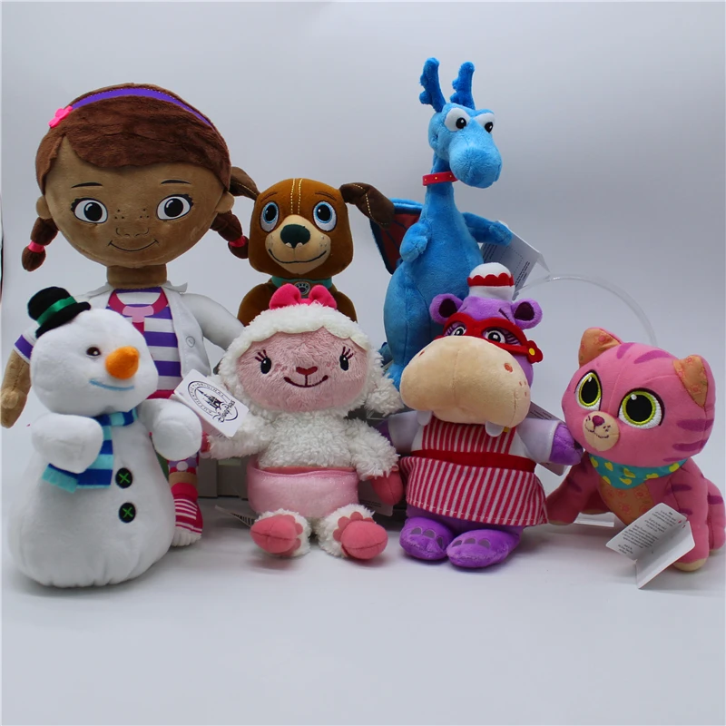 1piece Doc McStuffins Stuffy Hallie Lambie Chilly Toys Lambie Hallie The Blue Dragon  Plush Stuffed Animals Toy