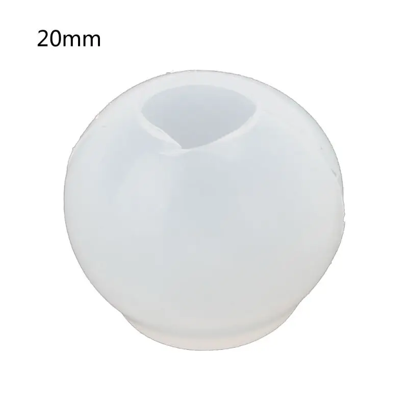 Molde silicona con bola esférica universal para manualidades resina 3D, fundición joyería DIY 124A