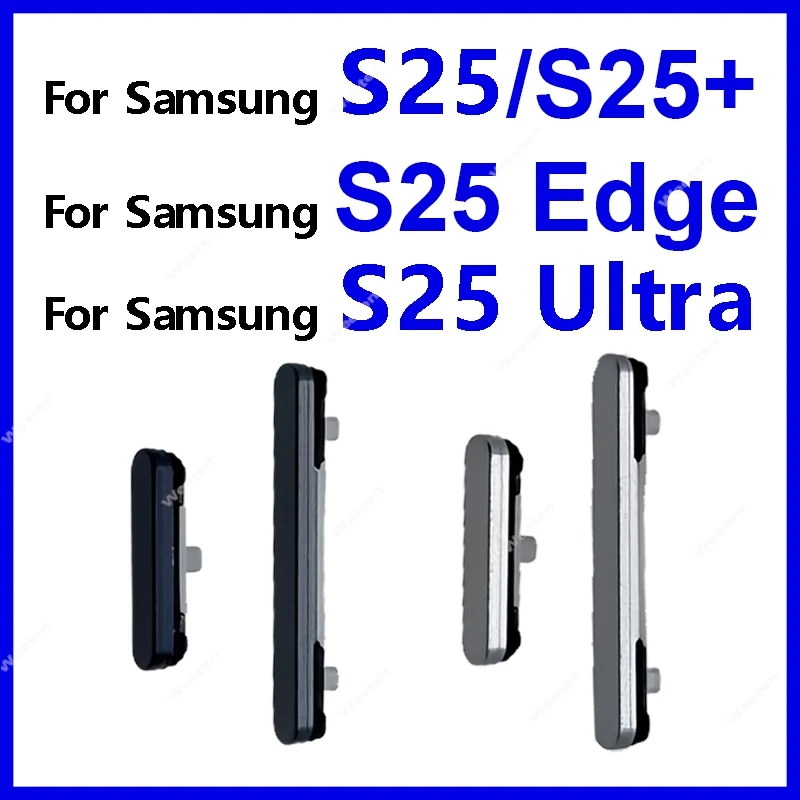 Power Volume Side button For Samsung Galaxy S25 S25 Plus S25 Ultra S25 Edge Volume Side keypad Control On/Off Power Button Spare