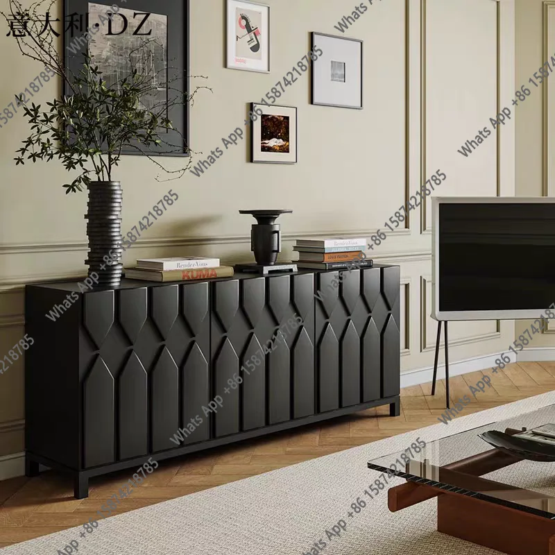 Italian personality creative side cabinet, entrance cabinet baking paint creative custom designer fashion