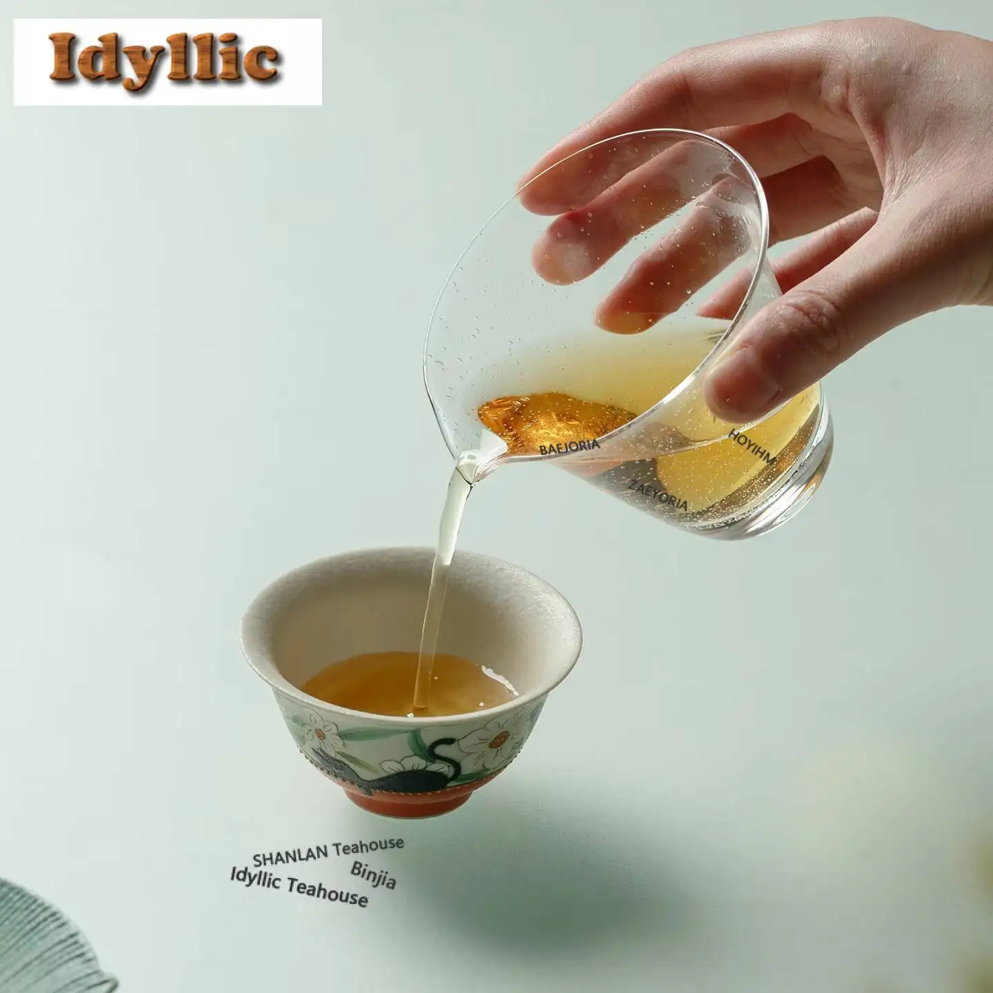 80ml Warm Orange Civet Cat Flowers Teacup Antique Tea Bowl Mug Tea-tasting Personal Cup Jianzhan Master Cups Teaset Supplies