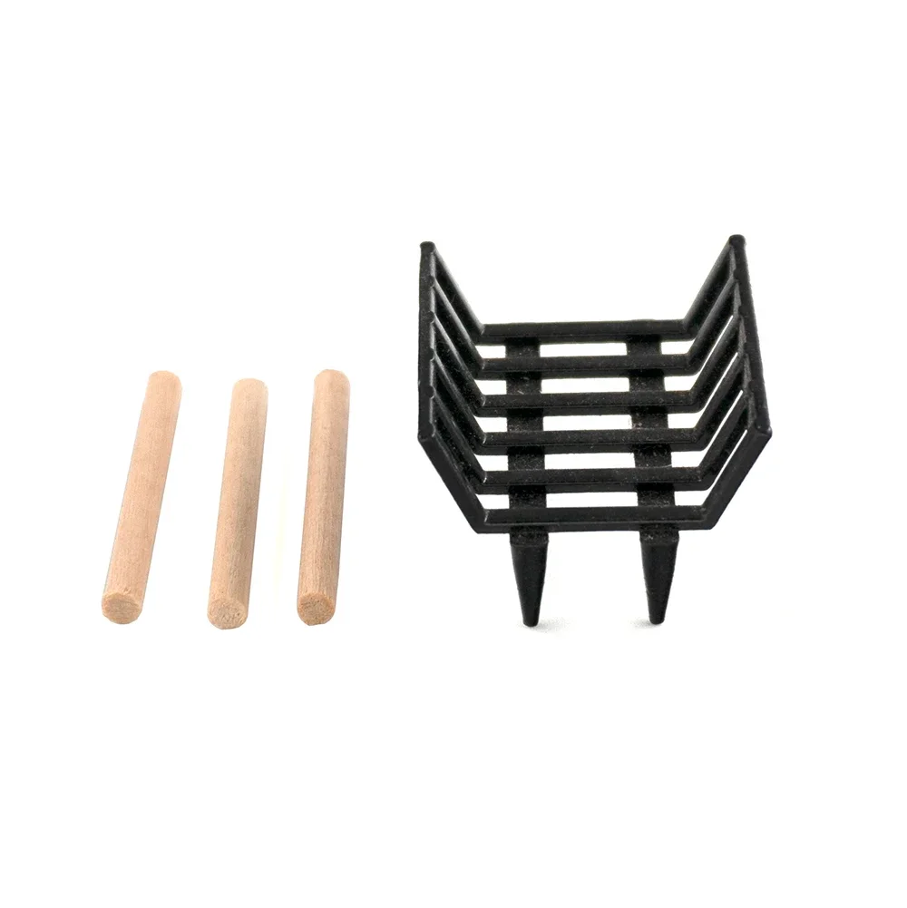 1/12 Dollhouse Miniature ฟืนกรอบชุด Mini ชั้นวางของเล่นสําหรับตุ๊กตาอุปกรณ์ House ตกแต่ง